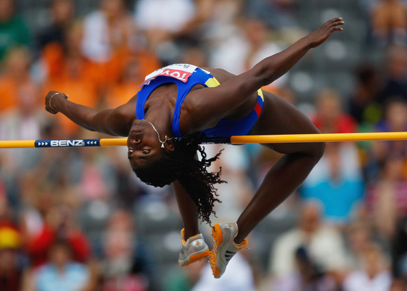 Caterine Ibarguen... in the high jump!