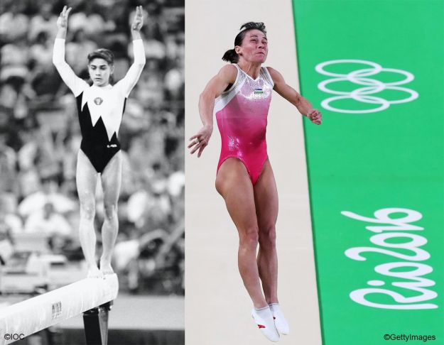 This photo is from the Olympics official facebook page. I dunno why the fuck is Oksana shown here in black and white, she's not THAT old.